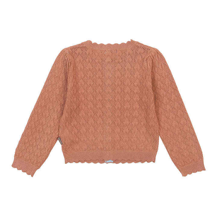 Mila Scalloped-Trim Hollow Cardigan-Cardigan - Kids-ToTo Heros-