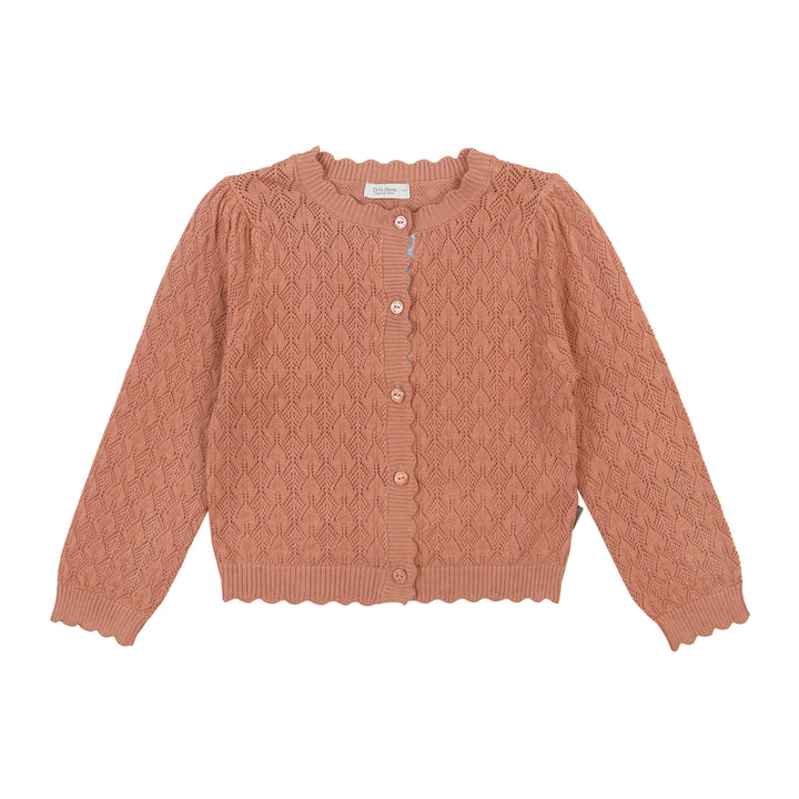 Mila Scalloped-Trim Hollow Cardigan-Cardigan - Kids-ToTo Heros-