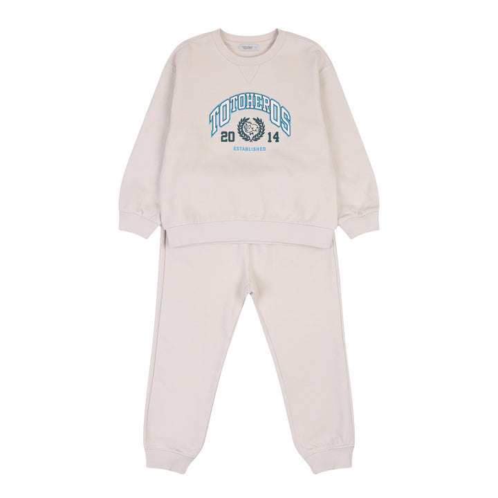 Oliver Sweatshirt & Sweatpants Set-Top & Pant Set - Kids-ToTo Heros-Cream-XXS-ToTo Heros l Premium Children's Clothing