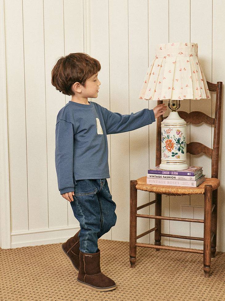 Ray Baggy Wide Pocket Denim Pants-Pants - Kids-ToTo Heros-ToTo Heros l Premium Children's Clothing
