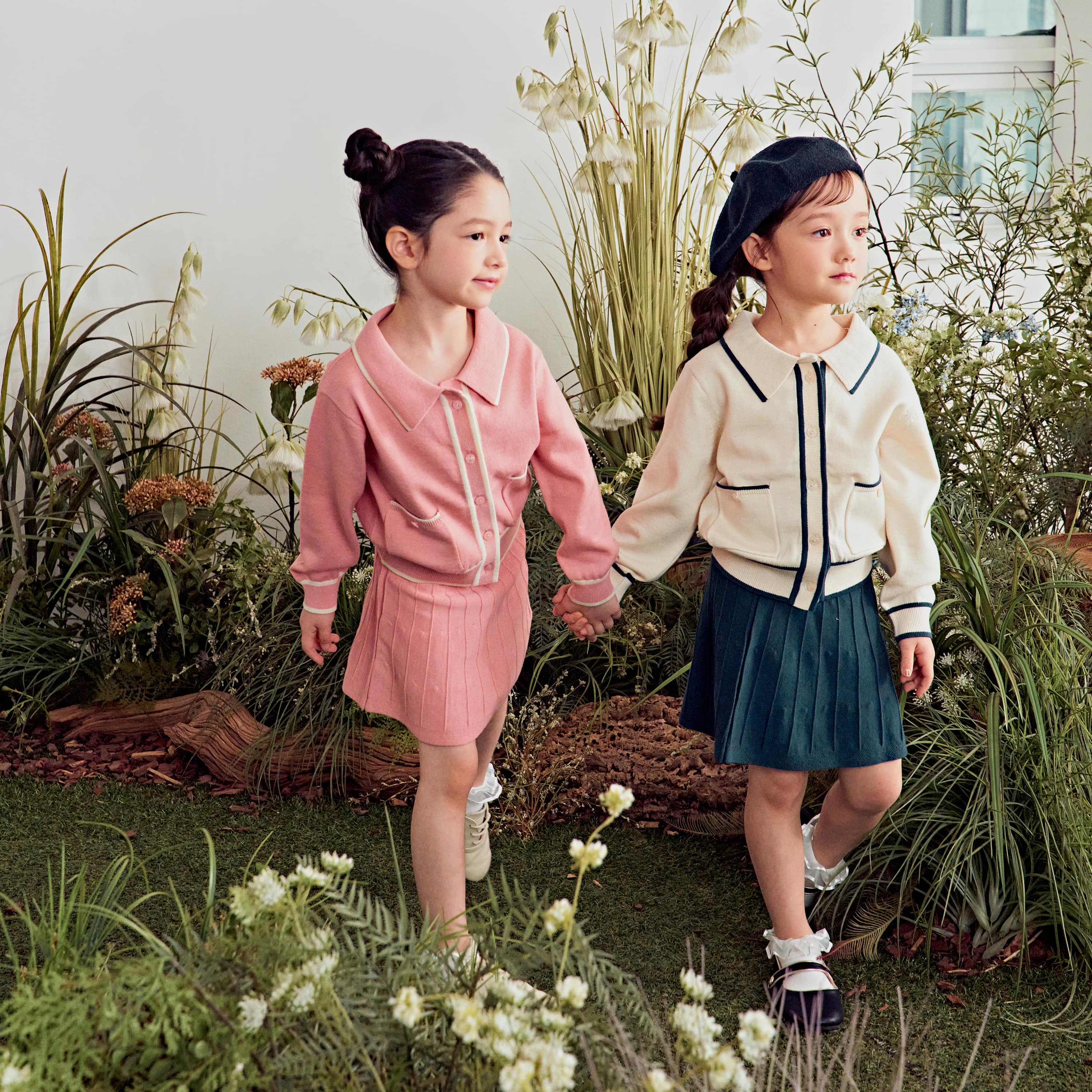 Reina Ivory Collared Sweater Top & Skirt Set-Top & Skirt Set - Kids-ToTo Heros-ToTo Heros l Premium Children's Clothing