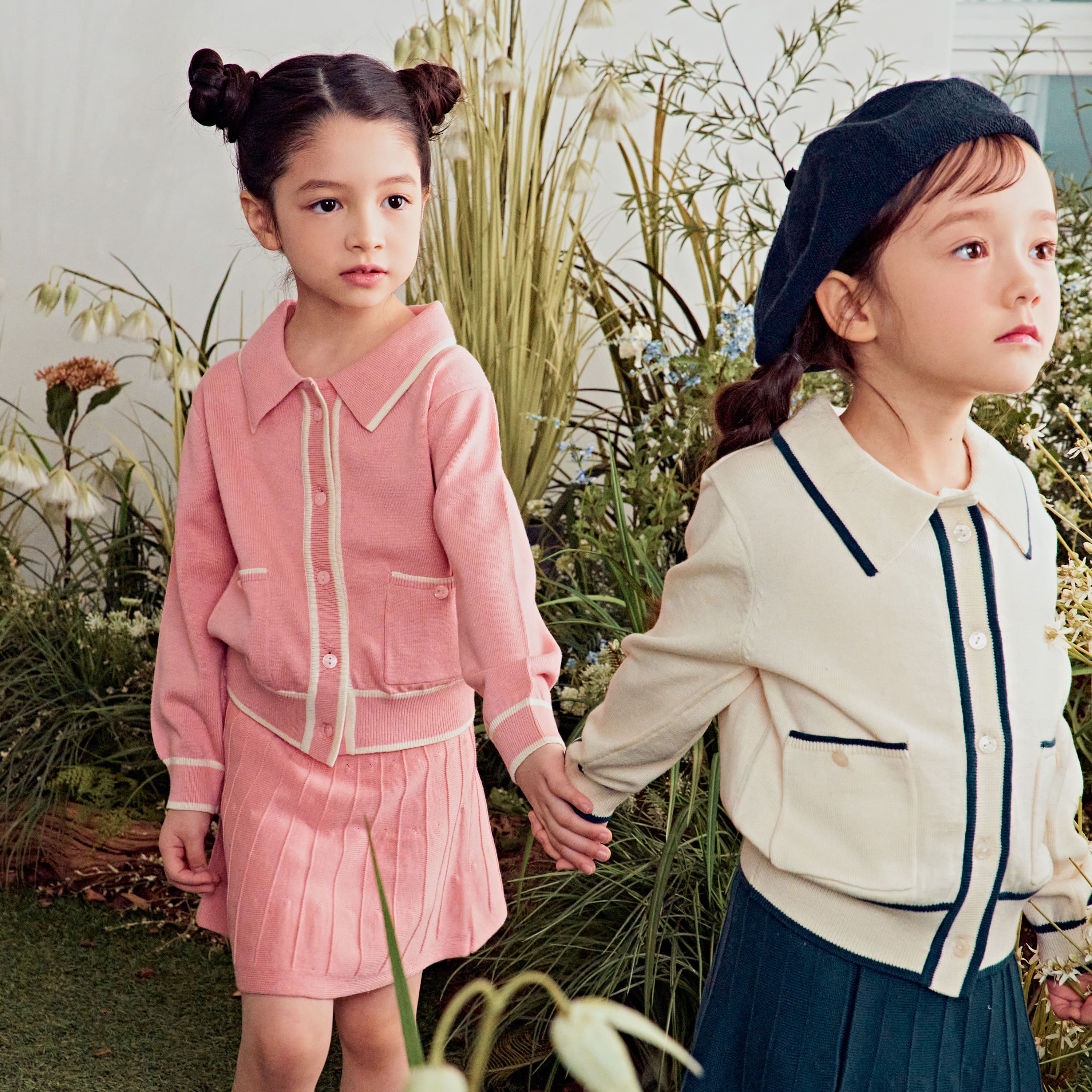 Reina Ivory Collared Sweater Top & Skirt Set-Top & Skirt Set - Kids-ToTo Heros-ToTo Heros l Premium Children's Clothing