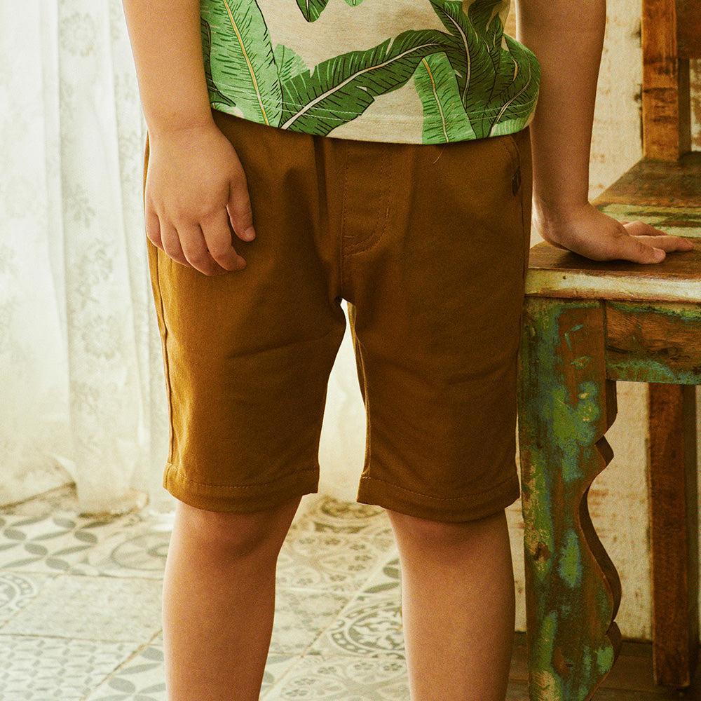Relaxed Fit Stretchy Pull-On Bermuda Shorts-Shorts - Kids-ToTo Heros-