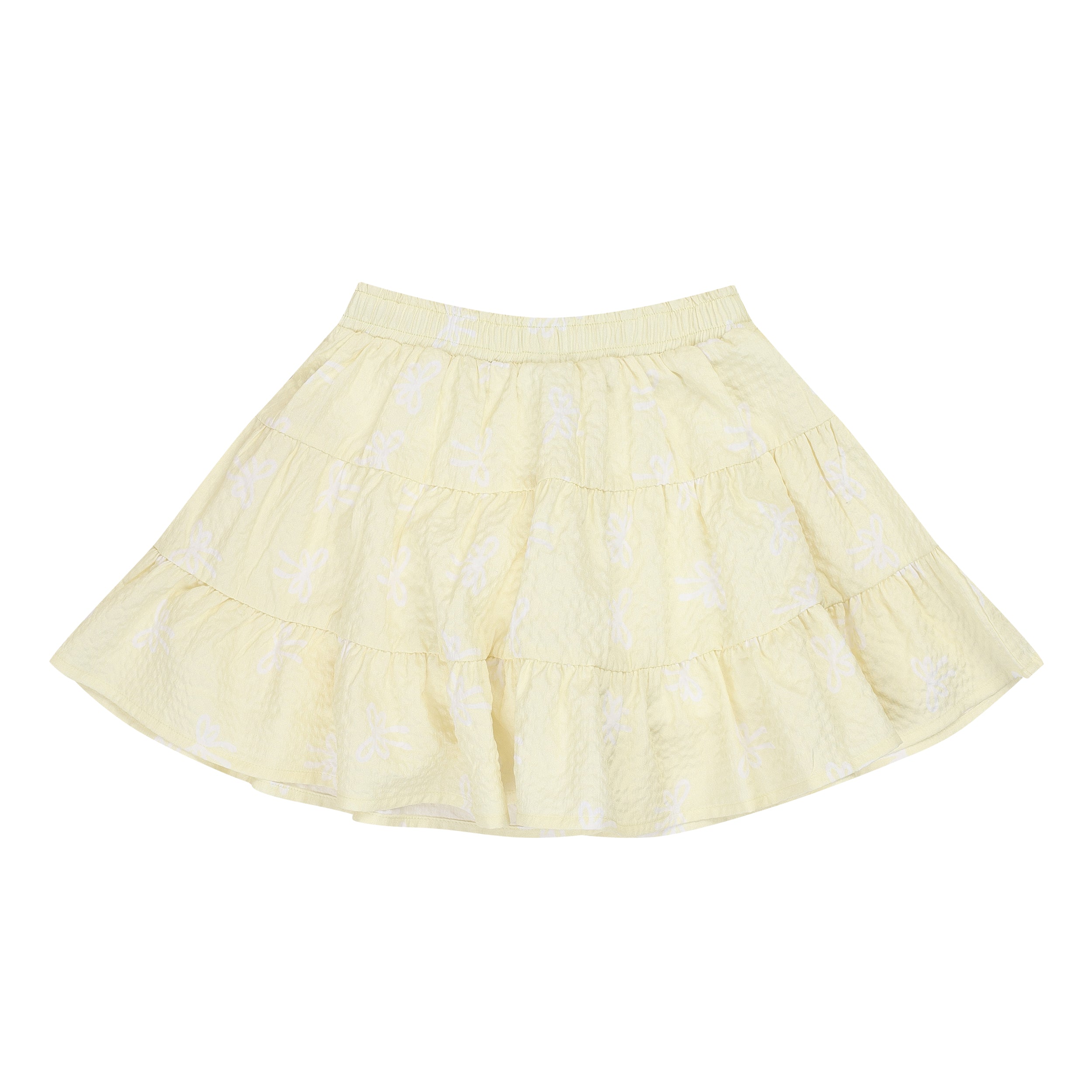 Remy Ribbon Pattern Top & Tiered Mini Skirt-Top & Skirt Set - Kids-ToTo Heros-