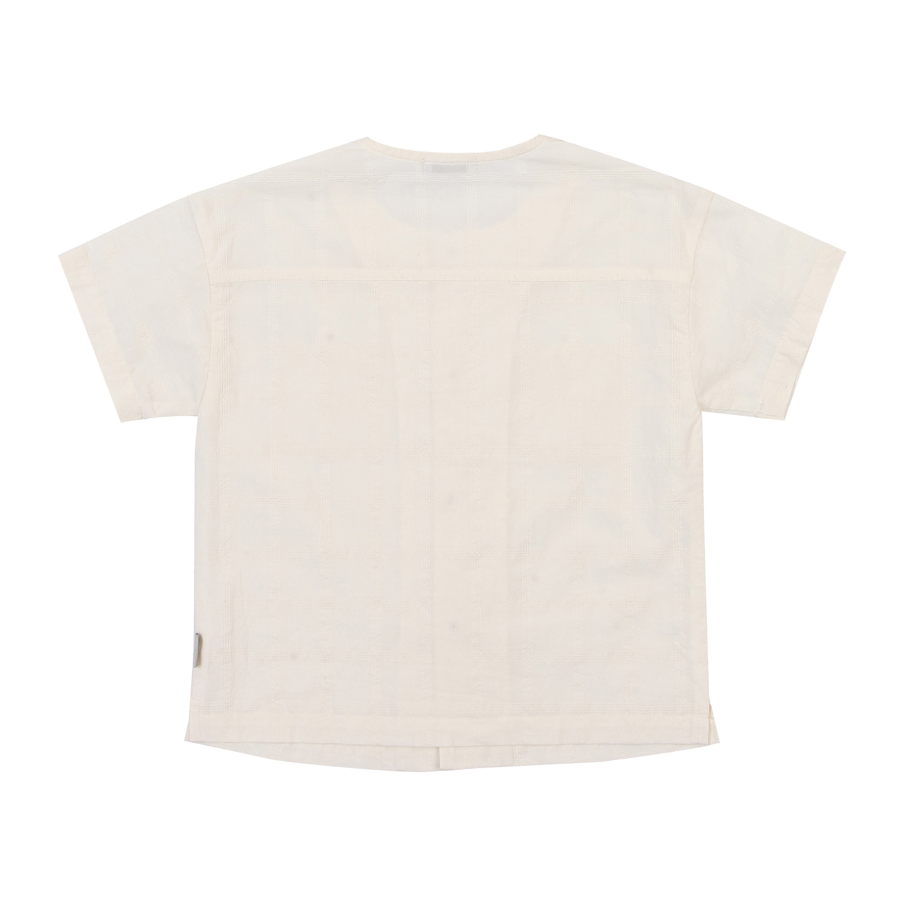 Round Neck Chest Pocket Button Down Shirt-Button Down Shirt - Kids-ToTo Heros-