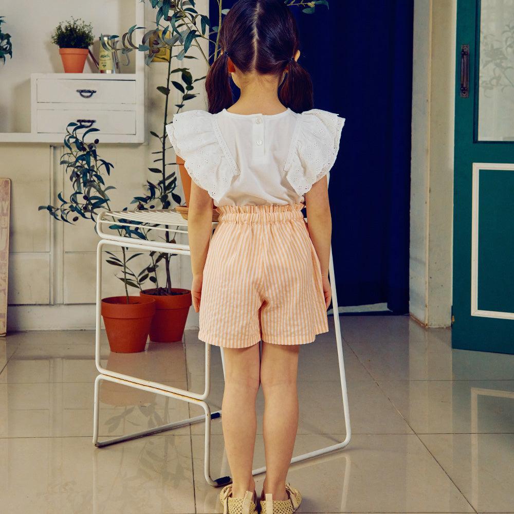 Ruffled Eyelet Angel Sleeve T-Shirt-T-Shirt - Kids-ToTo Heros-