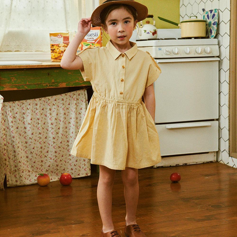 Safari Roll-Up Sleeve Shirt Dress-Dress - Kids-ToTo Heros-