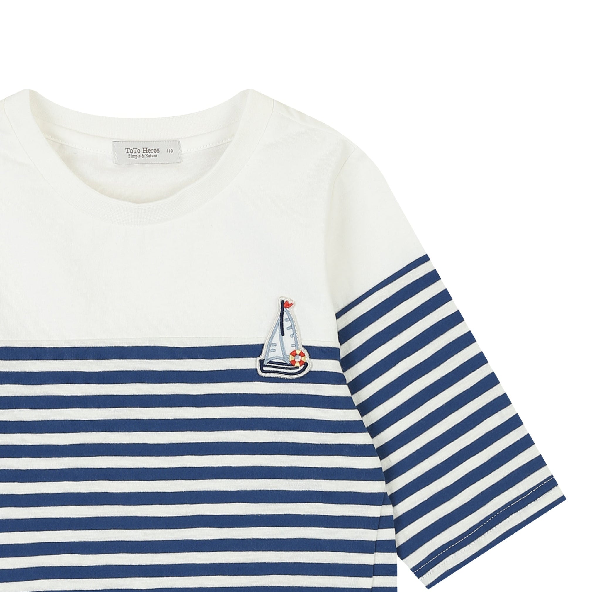 Sailing Boat Waffen-Striped T-Shirt-T-Shirt - Kids-ToTo Heros-