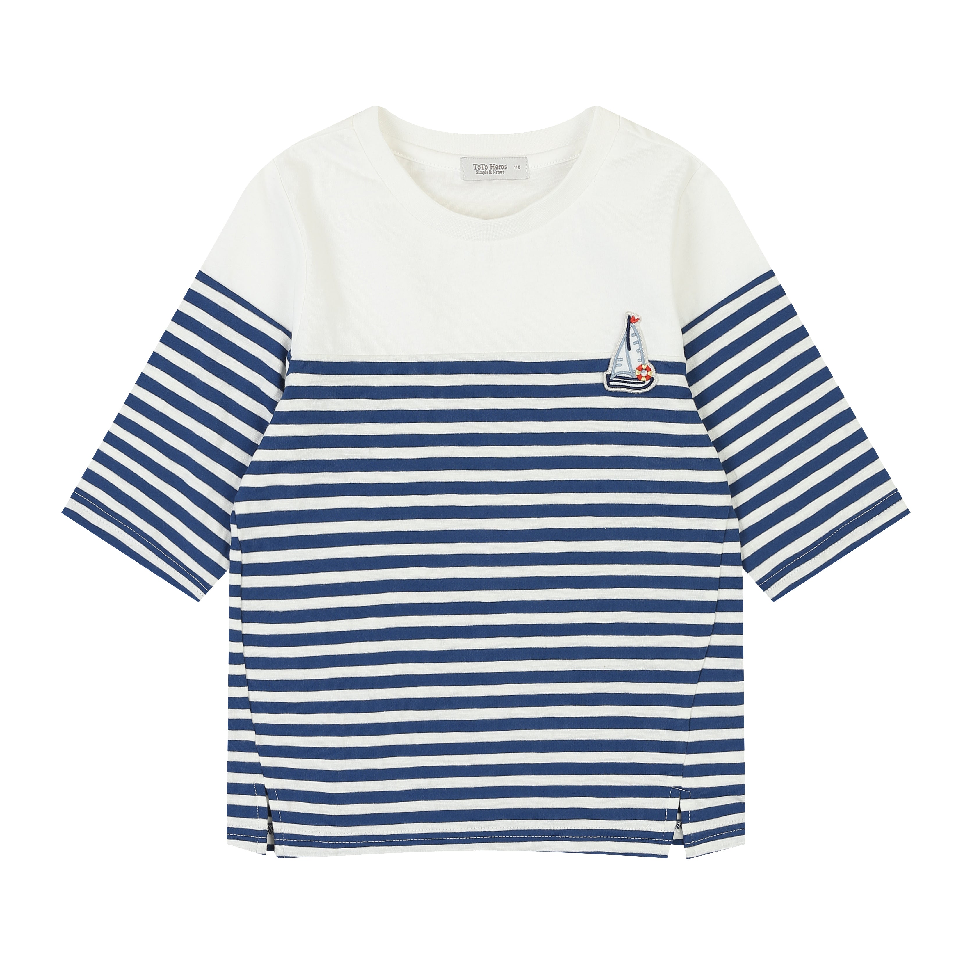 Sailing Boat Waffen-Striped T-Shirt-T-Shirt - Kids-ToTo Heros-