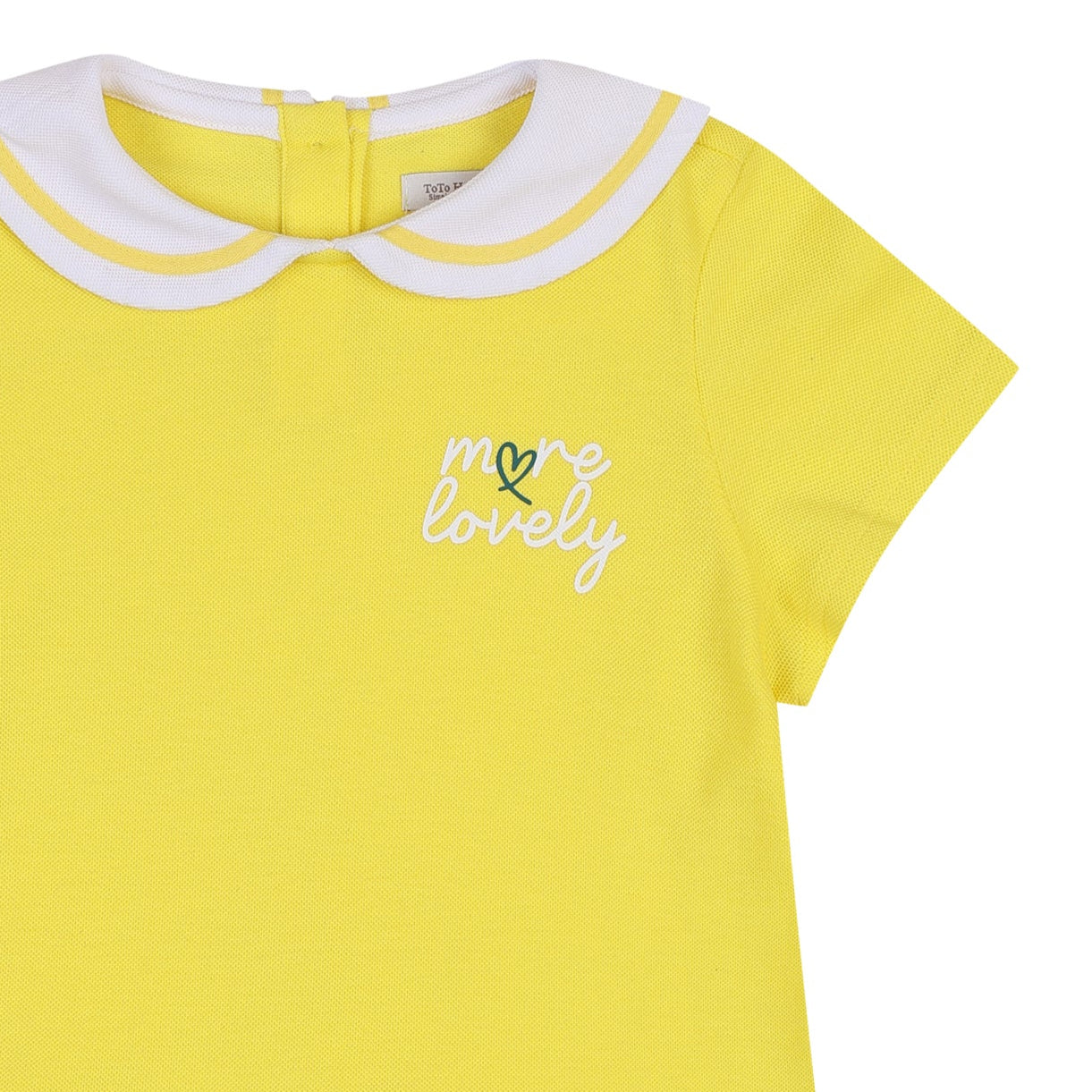 Selena Piqué Pleated Round Collar Polo Dress-Dress - Kids-ToTo Heros-