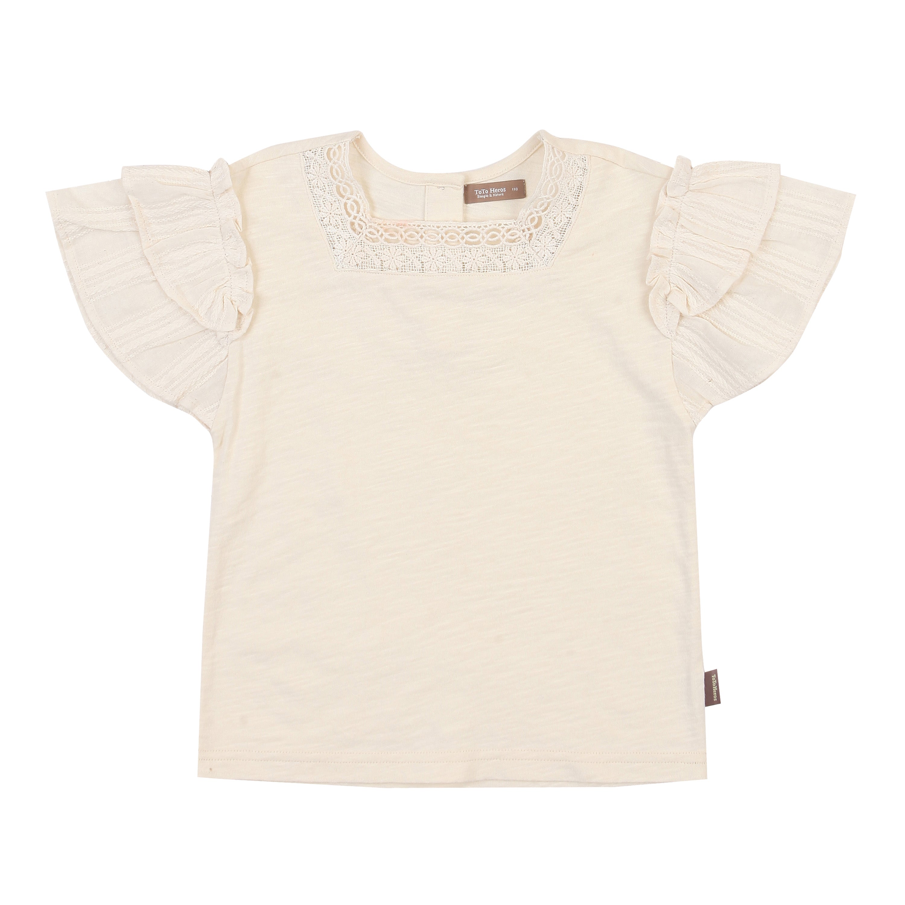 Square Neck Tiered Wide Sleeve T-Shirt-T-Shirt - Kids-ToTo Heros-