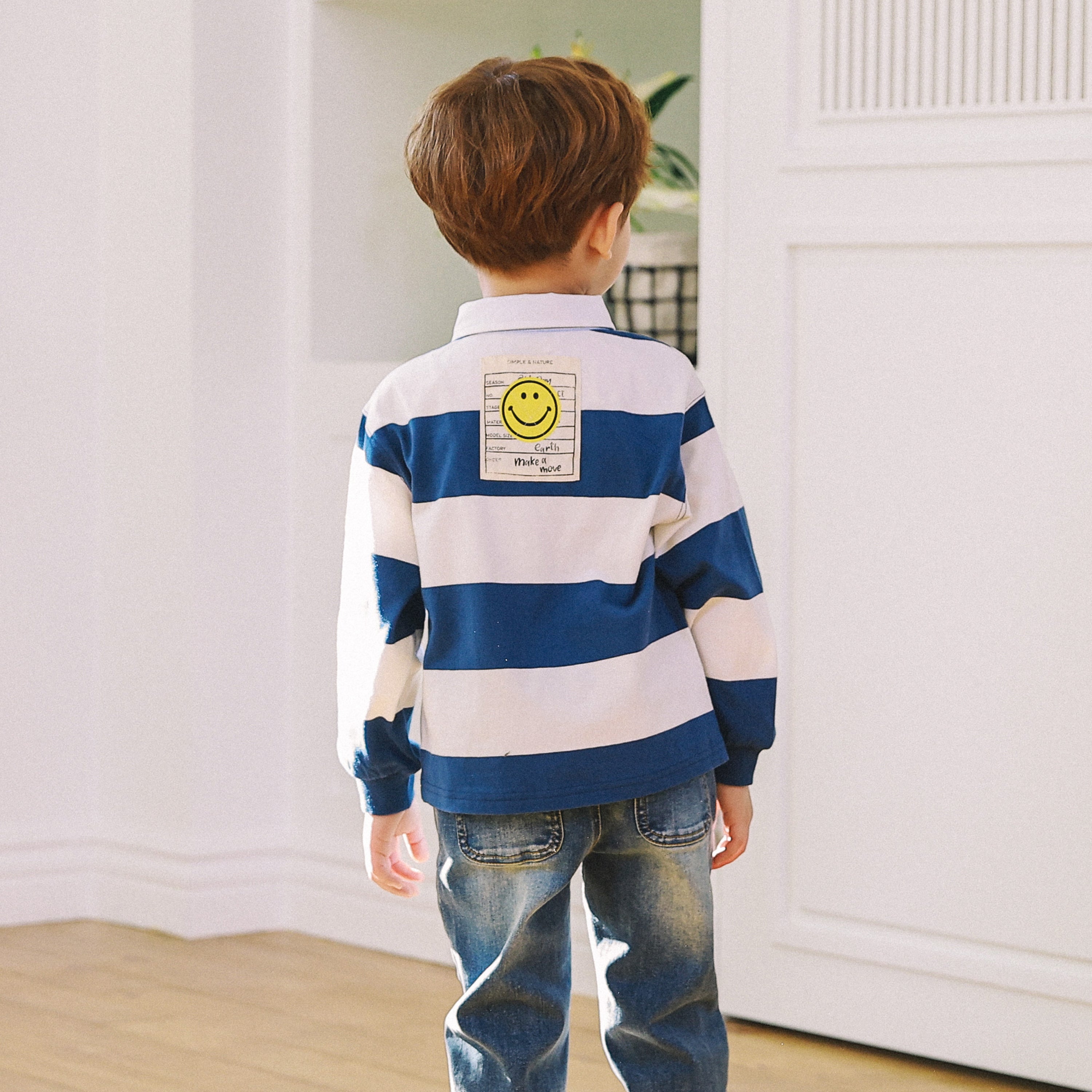 Striped Rugby Polo T-Shirt-T-Shirt - Kids-ToTo Heros-ToTo Heros l Premium Children's Clothing