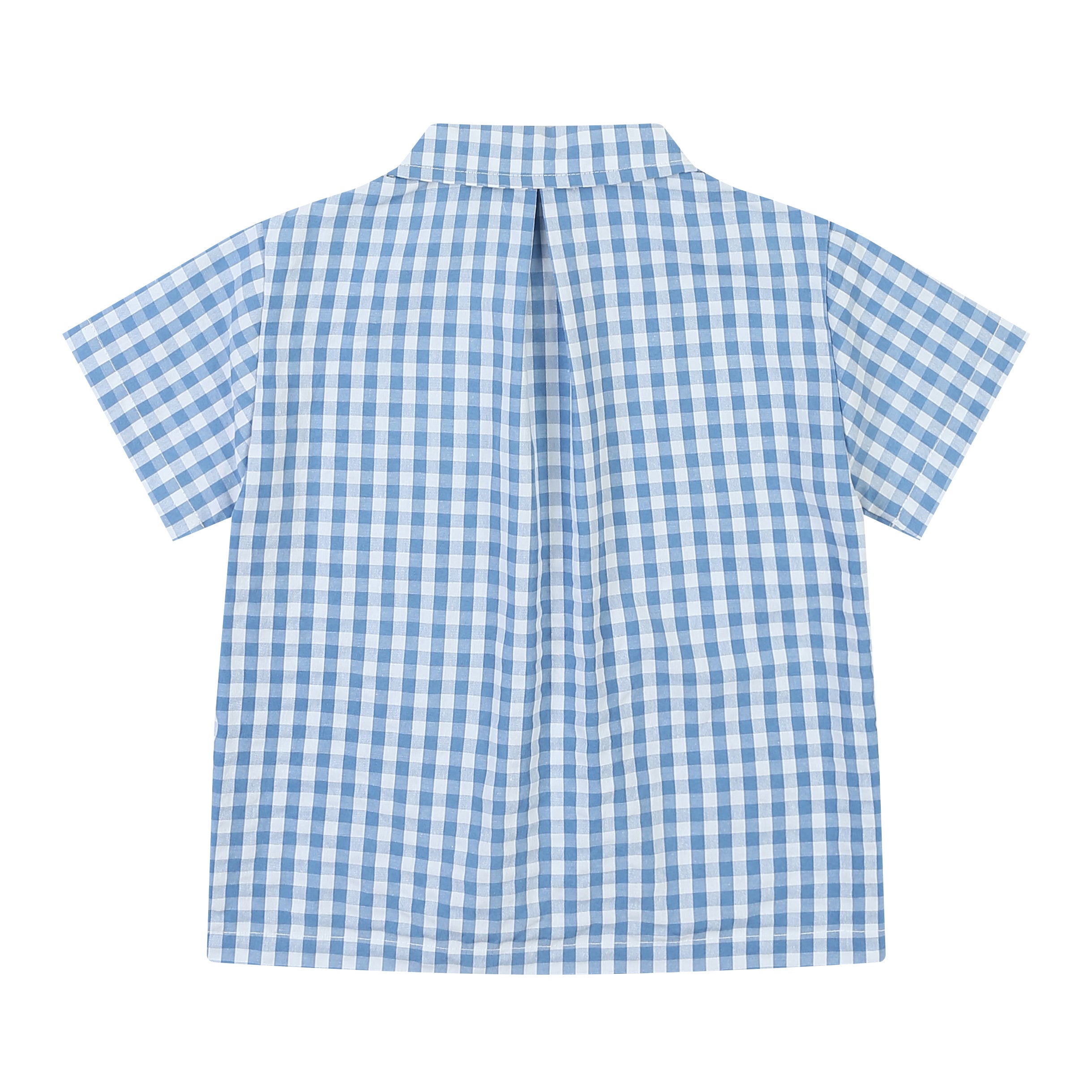 Troy Checkered Summer Vacation Short Sleeve Collared Shirt-Button Down Shirt - Kids-ToTo Heros-