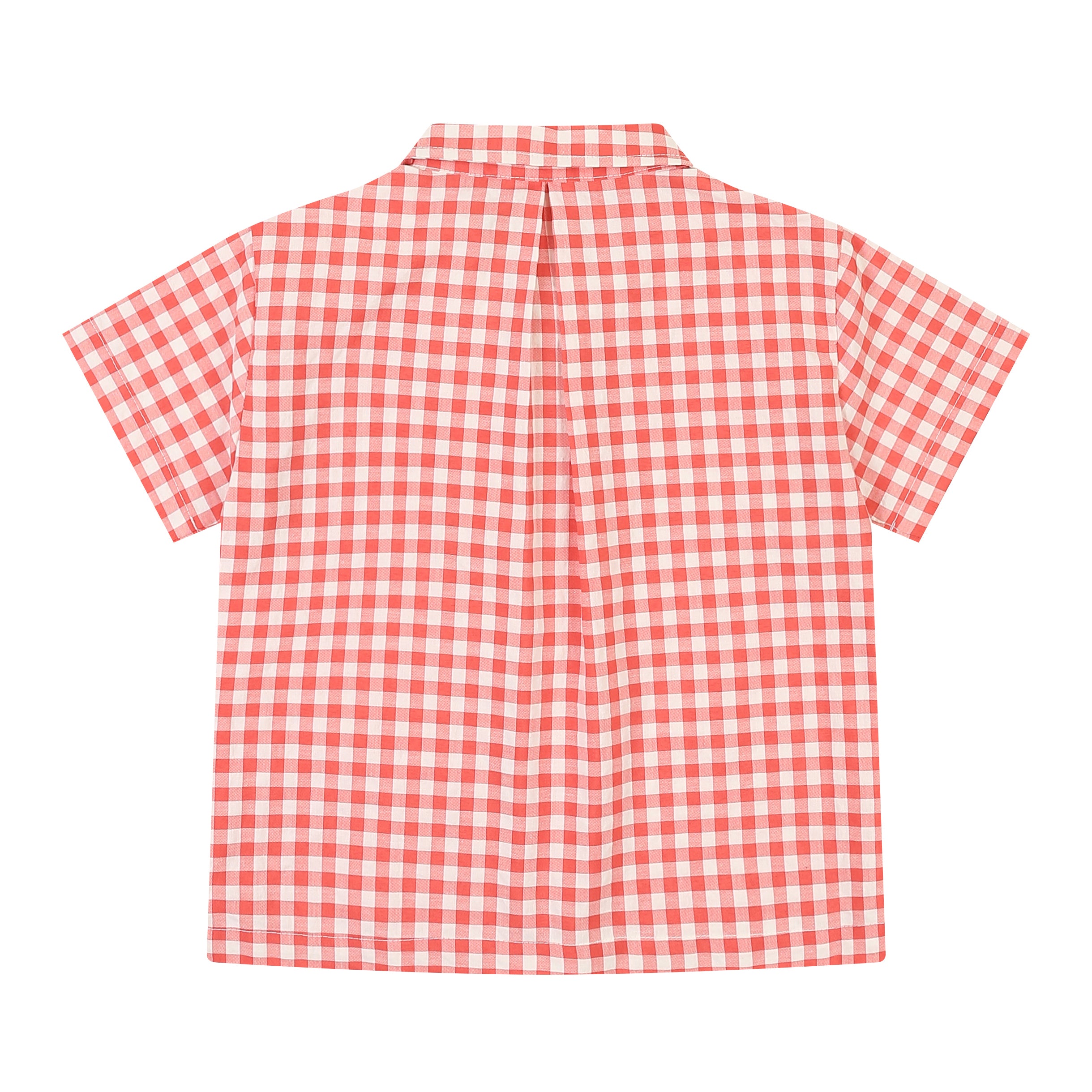 Troy Checkered Summer Vacation Short Sleeve Collared Shirt-Button Down Shirt - Kids-ToTo Heros-