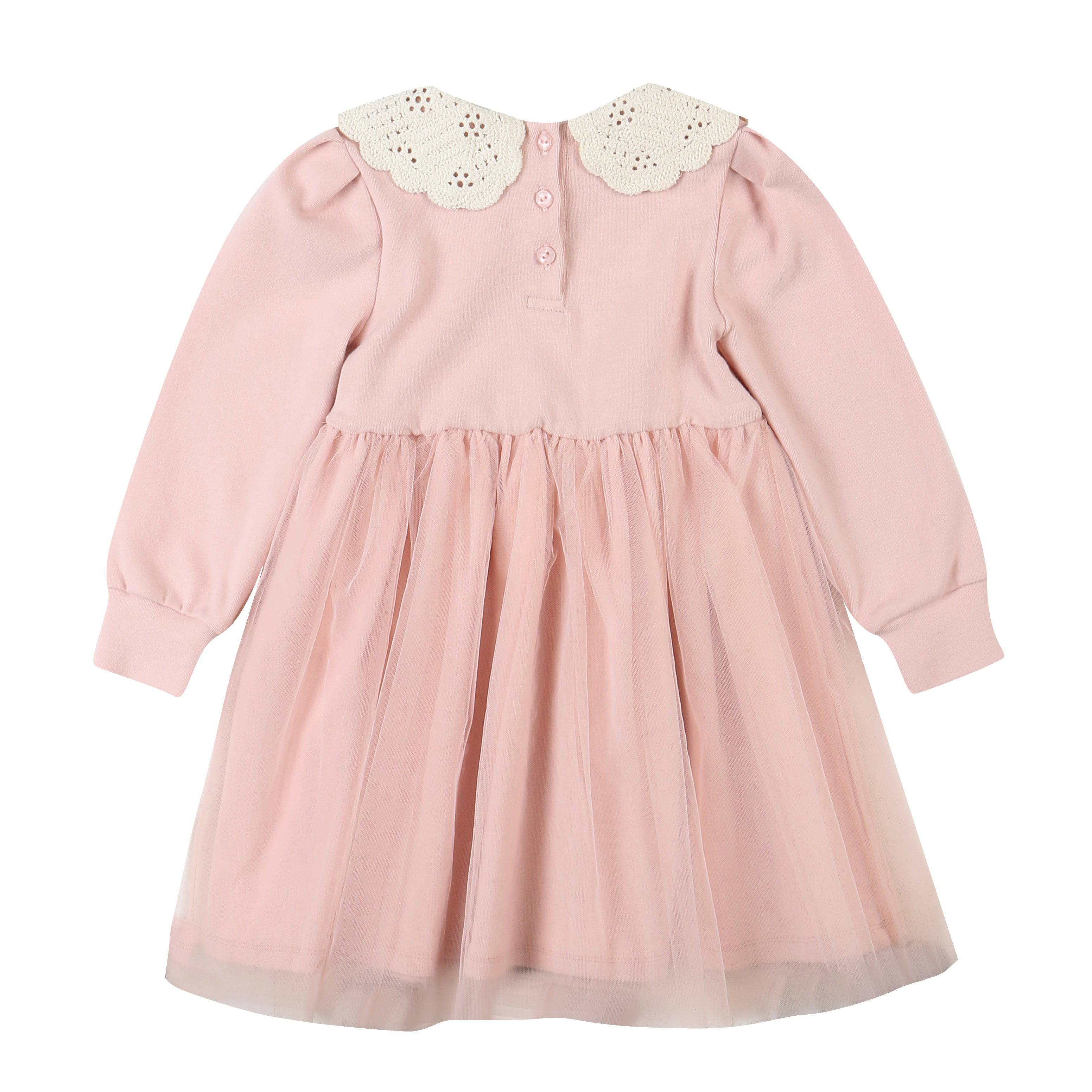 Tweety Combination Tutu Dress with Crocheted Collar-Dress - Kids-ToTo Heros-ToTo Heros l Premium Children's Clothing