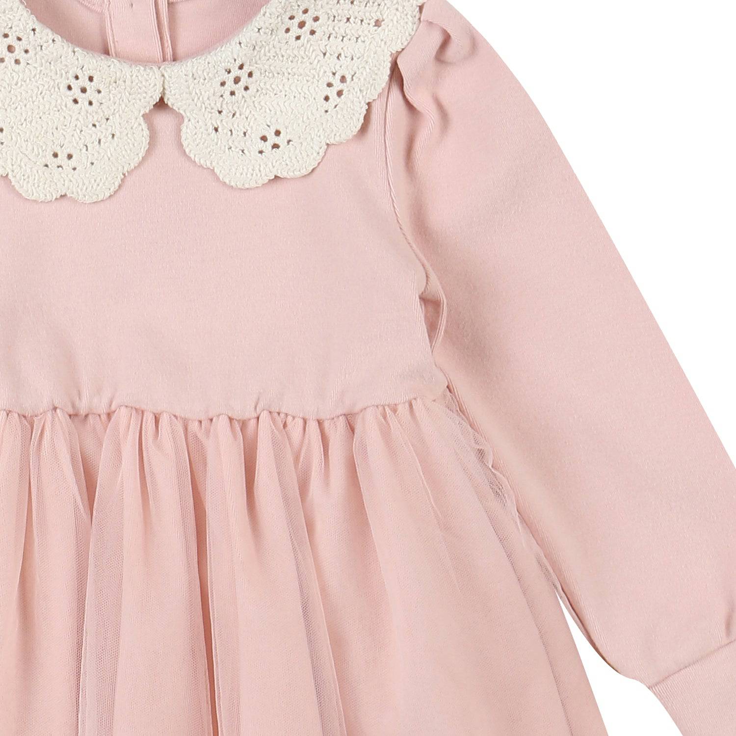 Tweety Combination Tutu Dress with Crocheted Collar-Dress - Kids-ToTo Heros-ToTo Heros l Premium Children's Clothing
