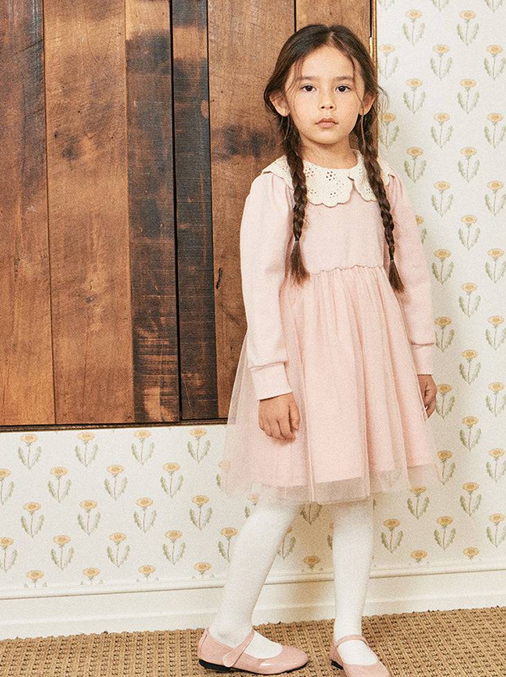 Tweety Combination Tutu Dress with Crocheted Collar-Dress - Kids-ToTo Heros-ToTo Heros l Premium Children's Clothing