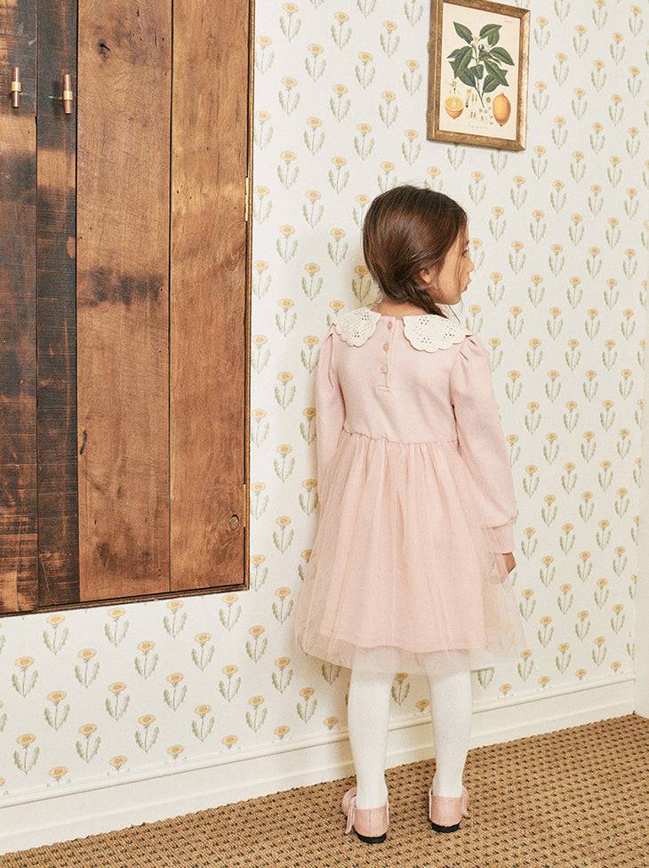 Tweety Combination Tutu Dress with Crocheted Collar-Dress - Kids-ToTo Heros-ToTo Heros l Premium Children's Clothing