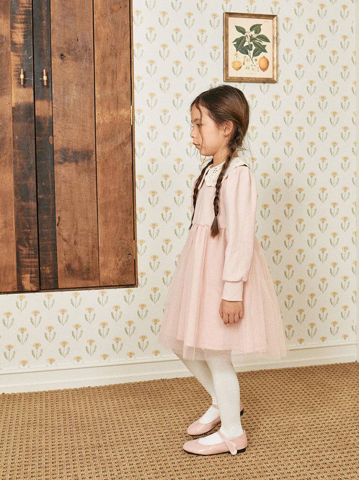 Tweety Combination Tutu Dress with Crocheted Collar-Dress - Kids-ToTo Heros-ToTo Heros l Premium Children's Clothing