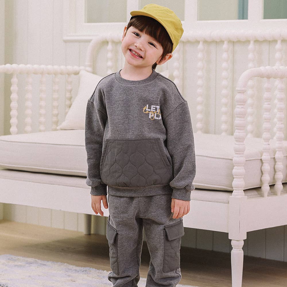 Wilby Quilted Pocket Sweatshirt-Sweatshirt - Kids-ToTo Heros-ToTo Heros l Premium Children's Clothing
