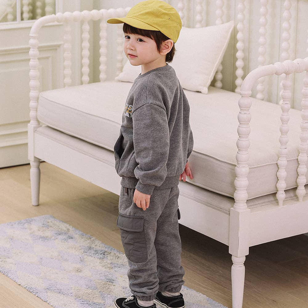 Wilby Quilted Pocket Sweatshirt-Sweatshirt - Kids-ToTo Heros-ToTo Heros l Premium Children's Clothing