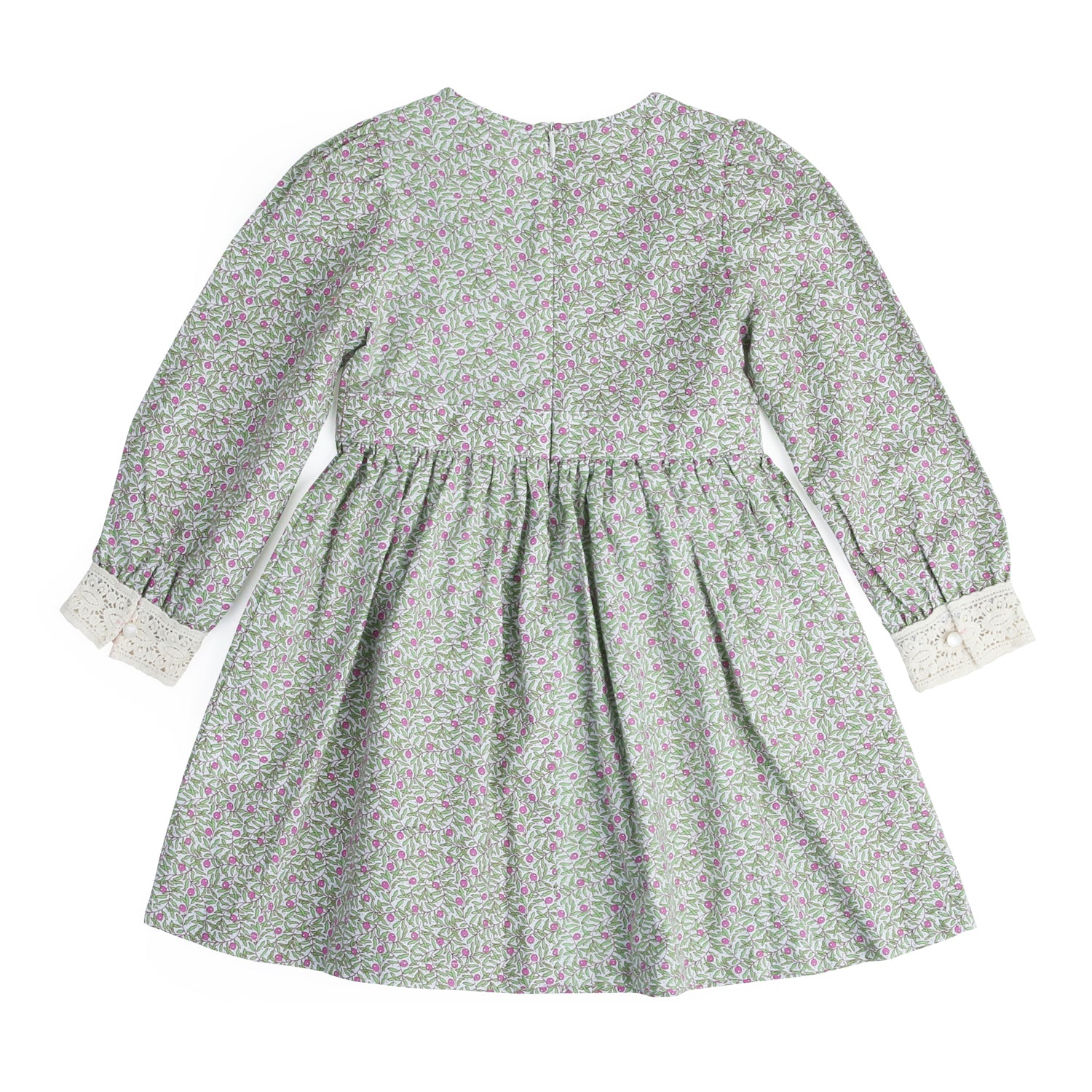 Doris Lace Detail Wrap Dress-Dress - Kids-ToTo Heros-ToTo Heros Premium Children's Clothing