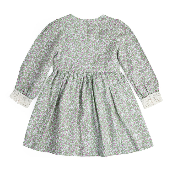 Doris Lace Detail Wrap Dress-Dress - Kids-ToTo Heros-ToTo Heros Premium Children's Clothing