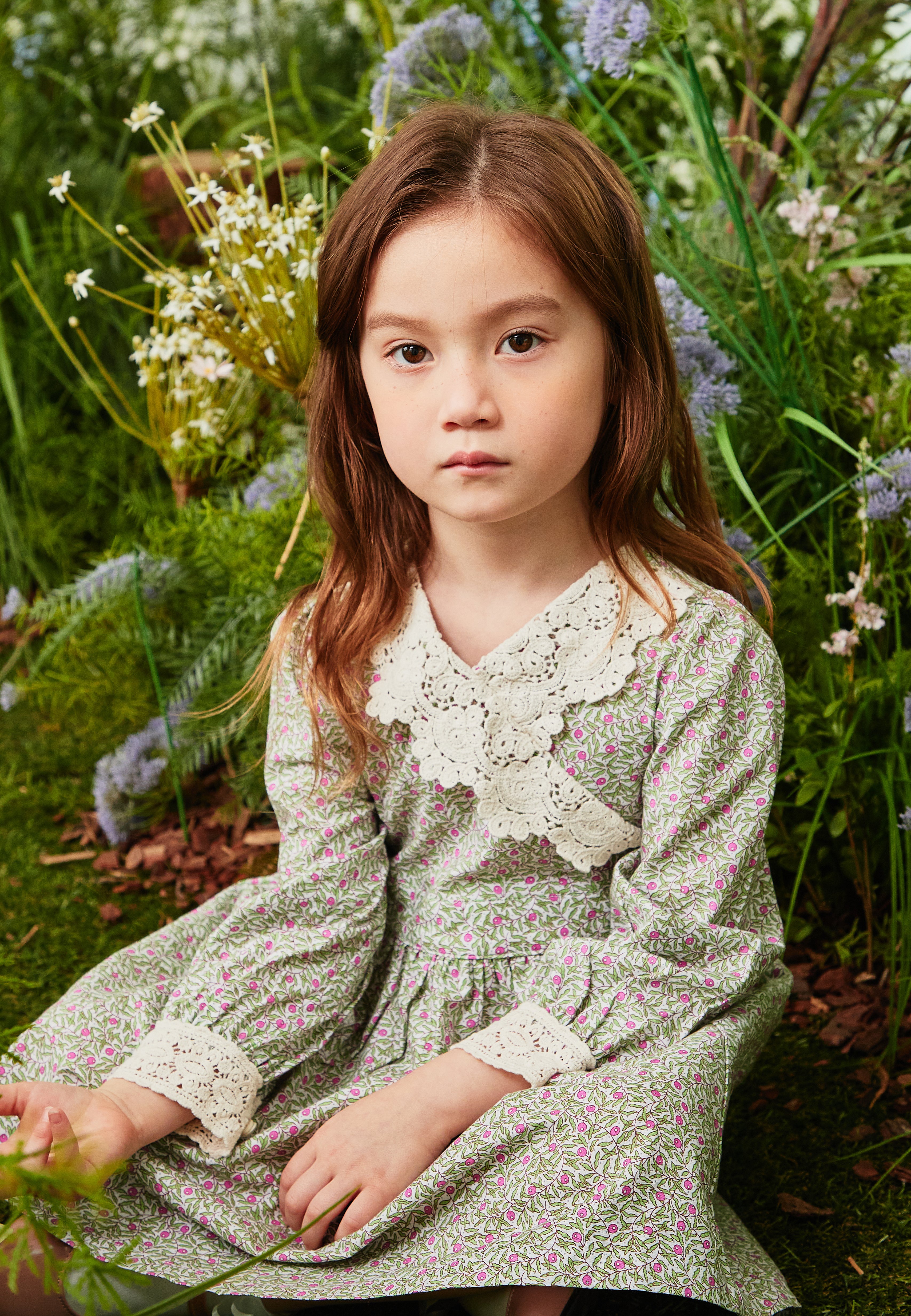 Doris Lace Detail Wrap Dress-Dress - Kids-ToTo Heros-ToTo Heros Premium Children's Clothing