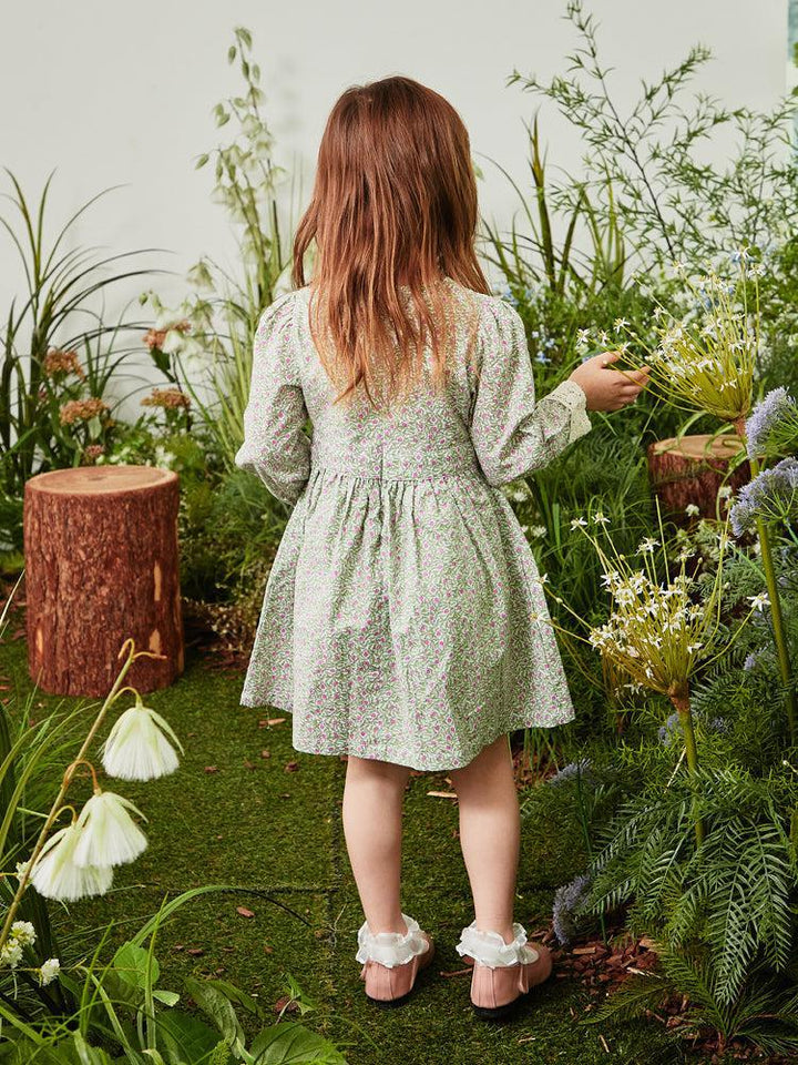 Doris Lace Detail Wrap Dress-Dress - Kids-ToTo Heros-ToTo Heros Premium Children's Clothing