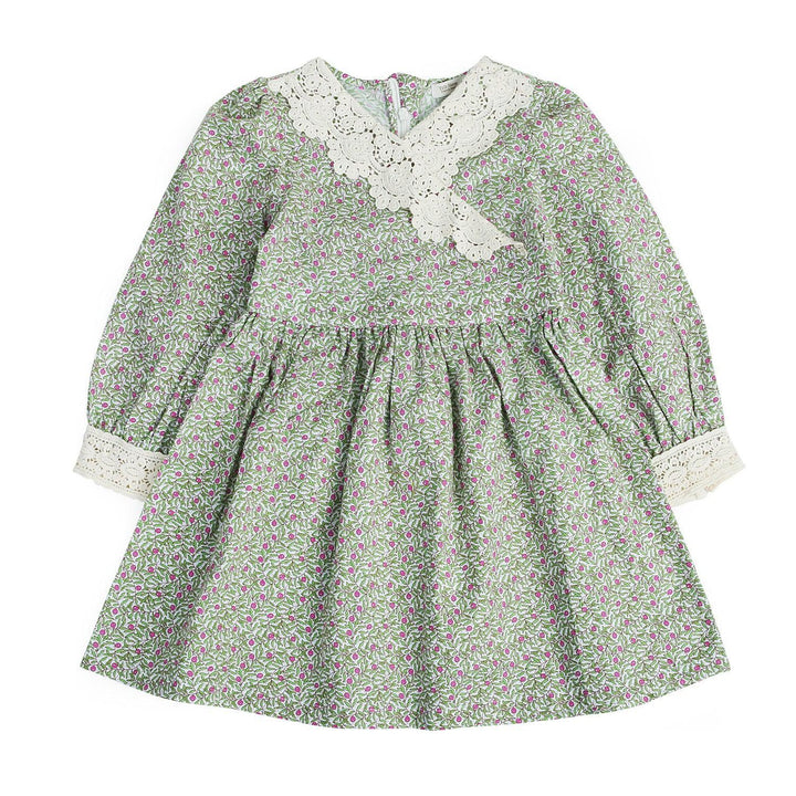 Doris Lace Detail Wrap Dress-Dress - Kids-ToTo Heros-ToTo Heros Premium Children's Clothing