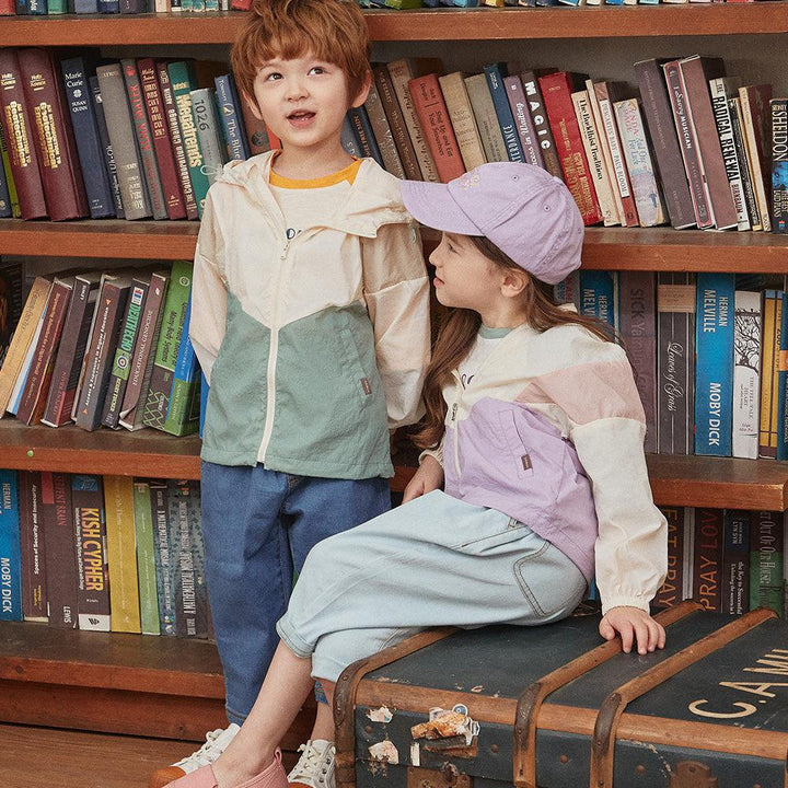 Kay Color Block Hooded Wind Breaker-Jacket - Kids-ToTo Heros-ToTo Heros Premium Children's Clothing