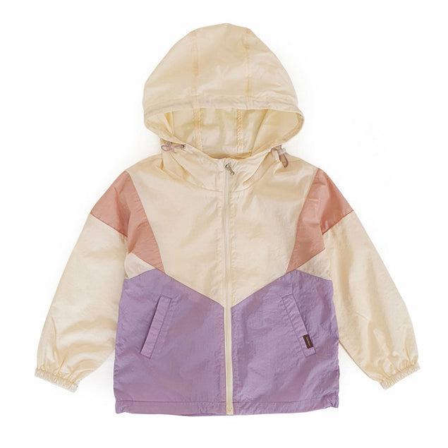 Kay Color Block Hooded Wind Breaker-Jacket - Kids-ToTo Heros-Purple-ToTo Heros Premium Children's Clothing