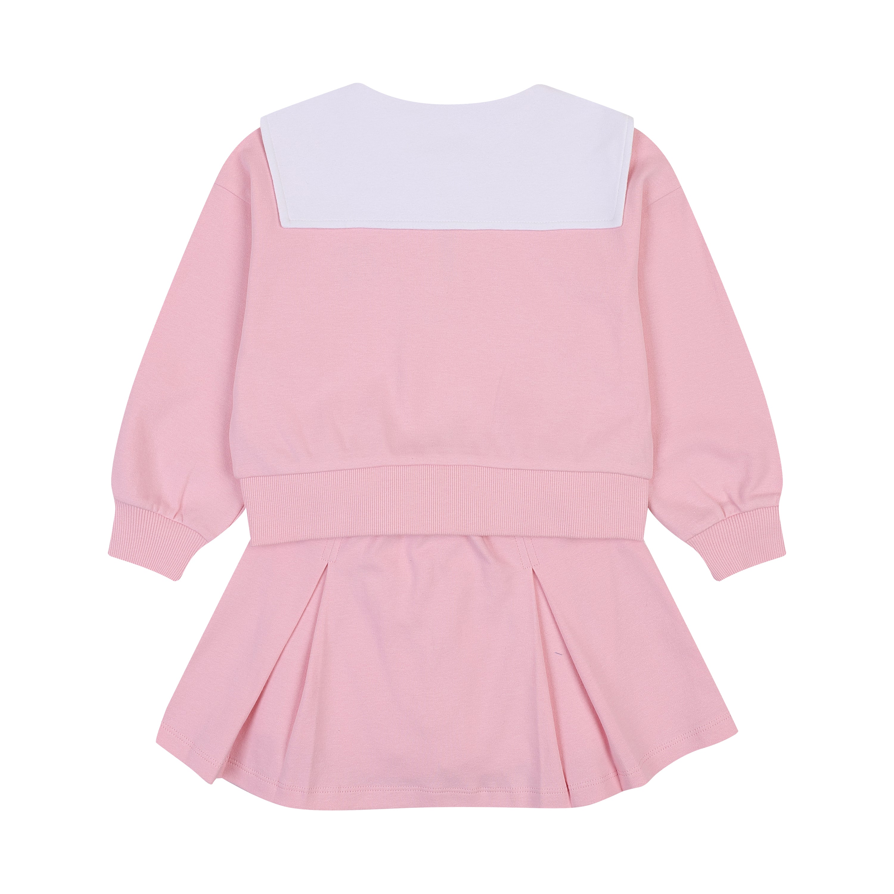 Love & Luck Round Collar Top & Pleated Skirt Set-Top & Pant Set - Kids-ToTo Heros-ToTo Heros Premium Children's Clothing