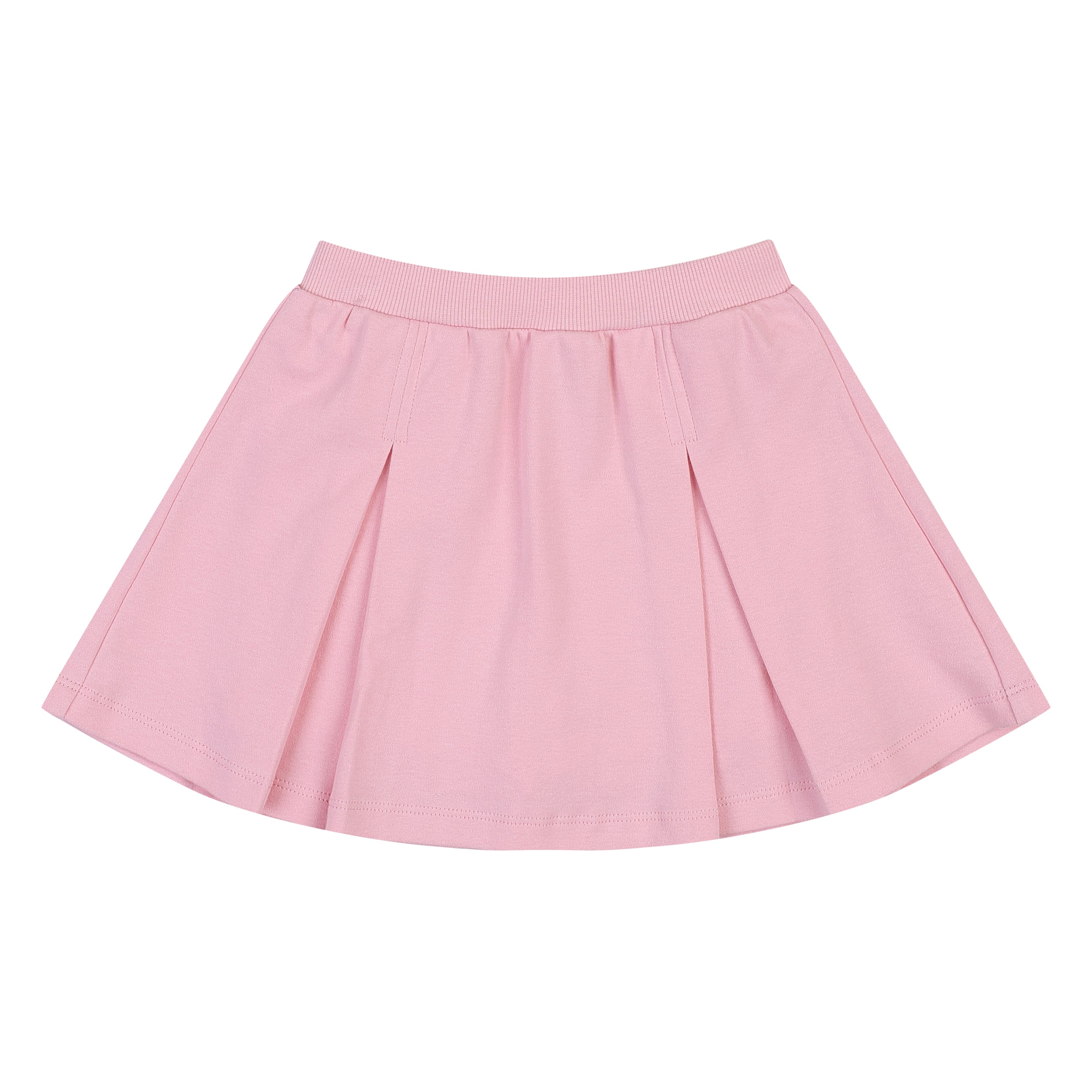 Love & Luck Round Collar Top & Pleated Skirt Set-Top & Pant Set - Kids-ToTo Heros-ToTo Heros Premium Children's Clothing