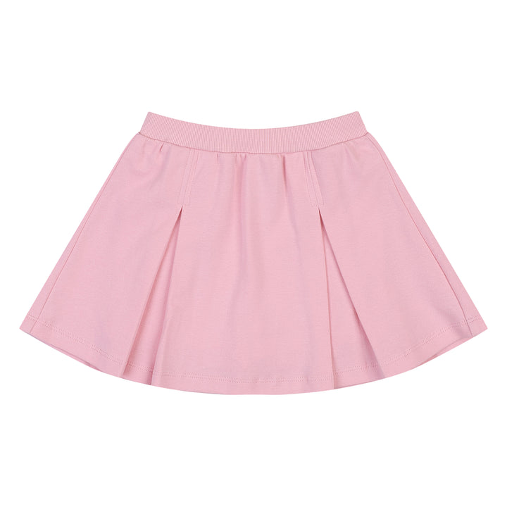 Love & Luck Round Collar Top & Pleated Skirt Set-Top & Pant Set - Kids-ToTo Heros-ToTo Heros Premium Children's Clothing