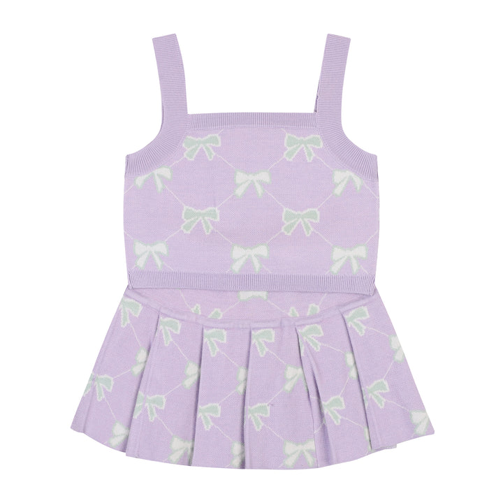 Rayla Knit Tank & Pleated Skirt Set-Top & Skirt Set - Kids-ToTo Heros-ToTo Heros Premium Children's Clothing