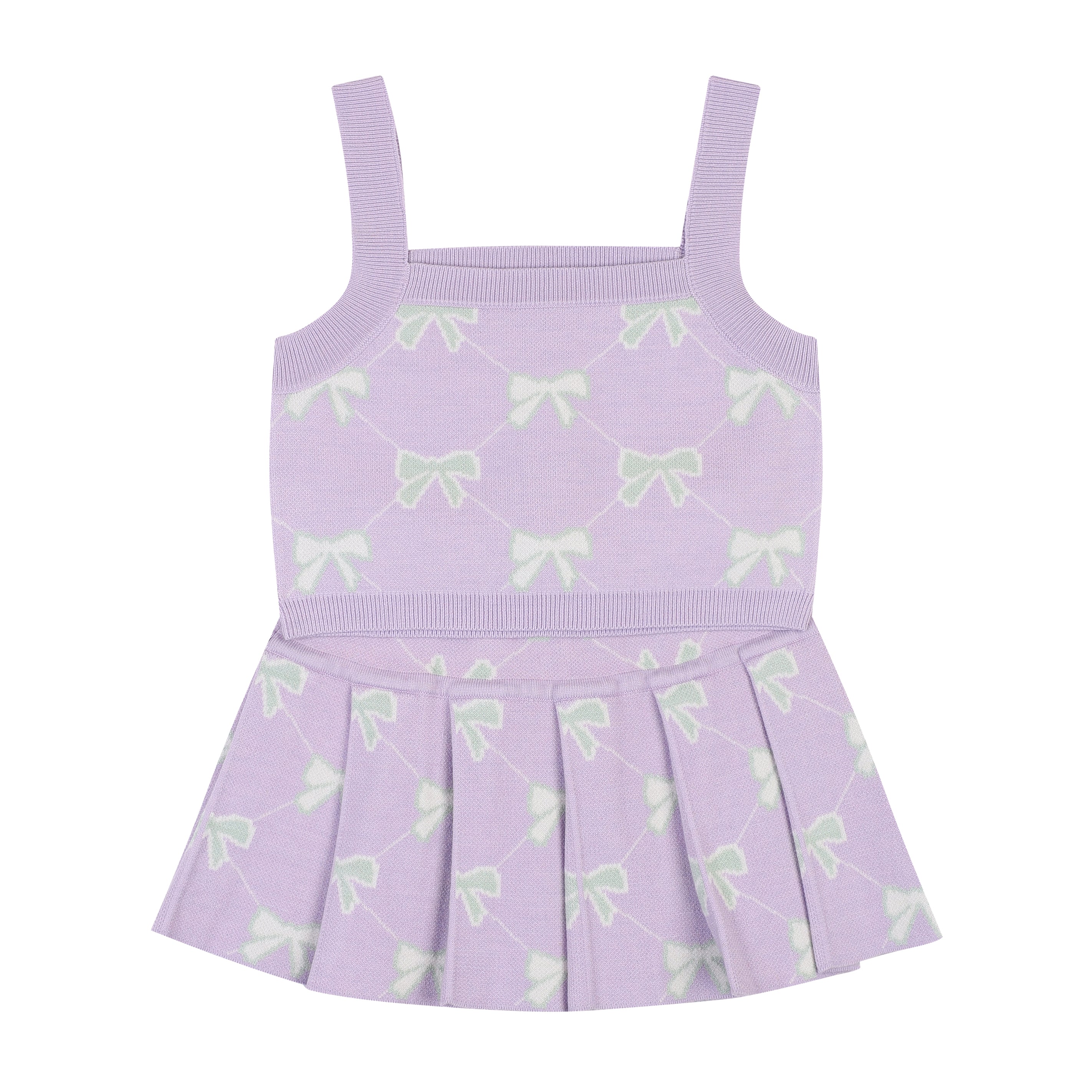 Rayla Knit Tank & Pleated Skirt Set-Top & Skirt Set - Kids-ToTo Heros-ToTo Heros Premium Children's Clothing