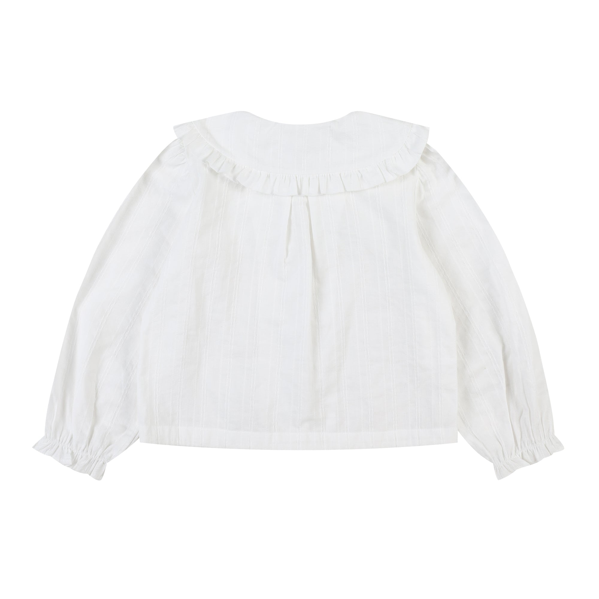 Reese Wide Collar Cropped Blouse-Button Down Shirt - Kids-ToTo Heros-ToTo Heros Premium Children's Clothing