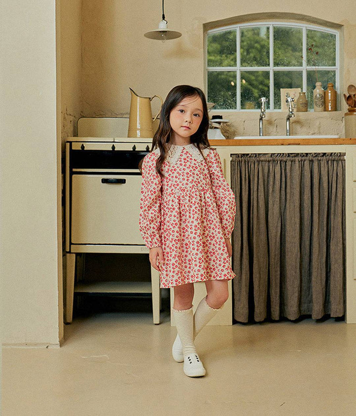 Geisel Allover Floral Print Dress - ToTo Heros l Premium Children's Clothing