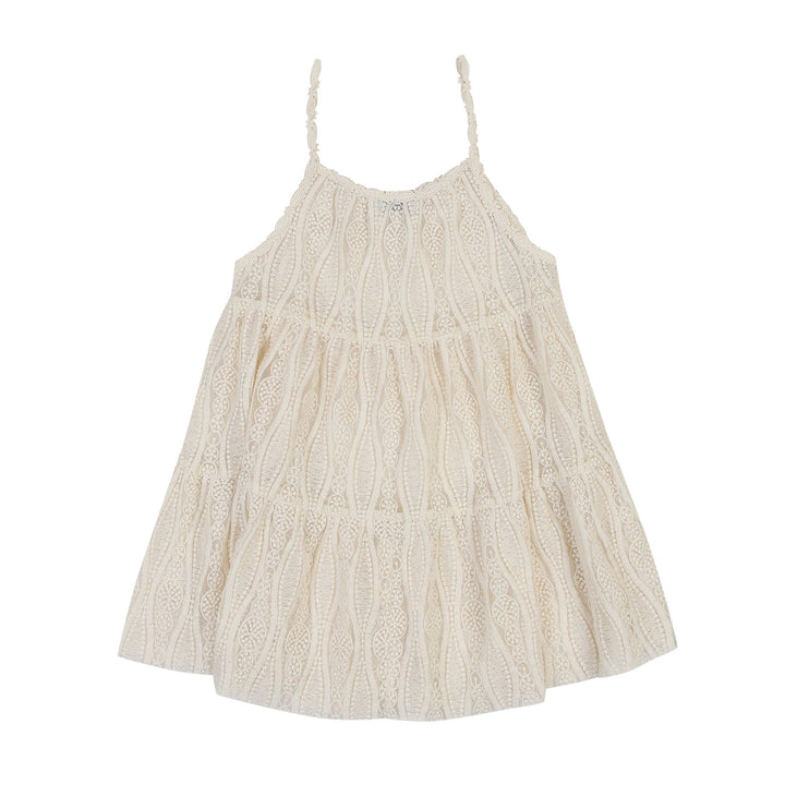 Alicia Long Sleeve Dress with Lace Cami Dress Combo - ToTo Heros l Premium Children's Clothing