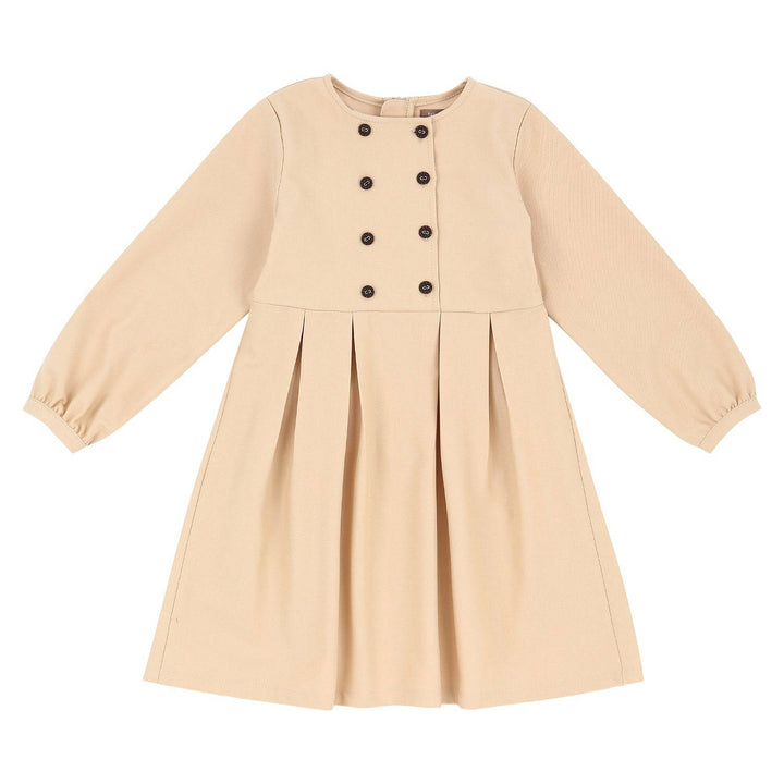 Monica Button Dress - ToTo Heros l Premium Children's Clothing