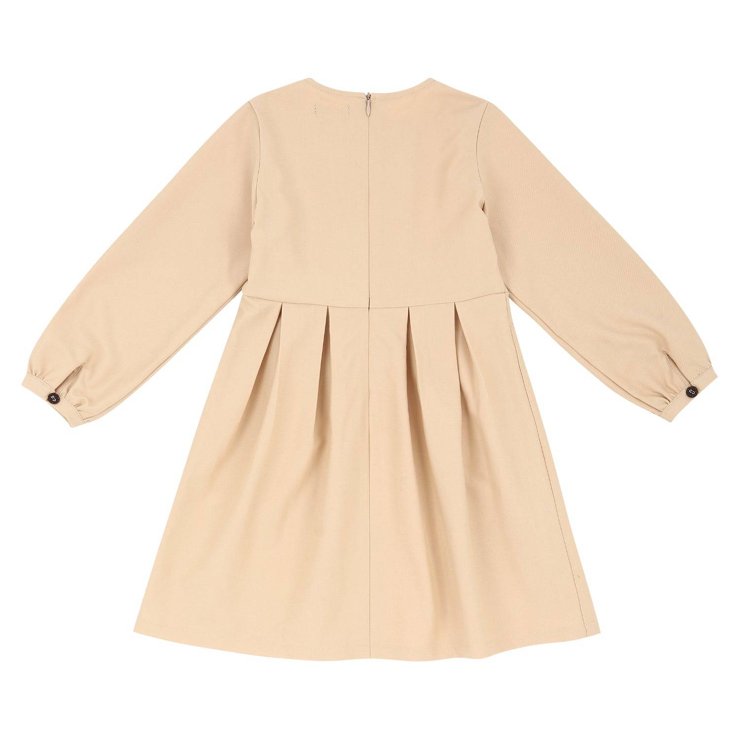Monica Button Dress - ToTo Heros l Premium Children's Clothing