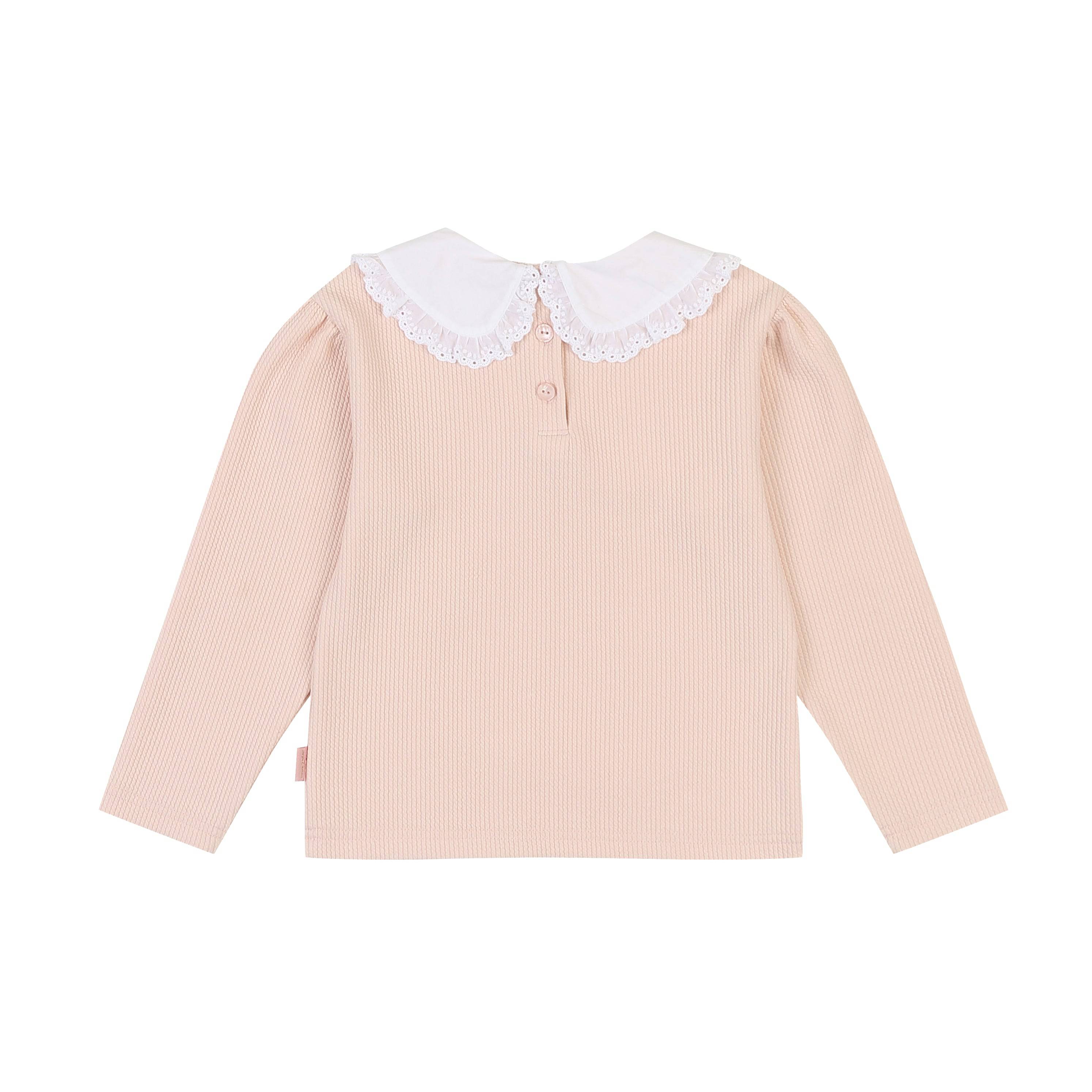 Lydia Ribbed Collared T-Shirt - ToTo Heros l Premium Children's Clothing