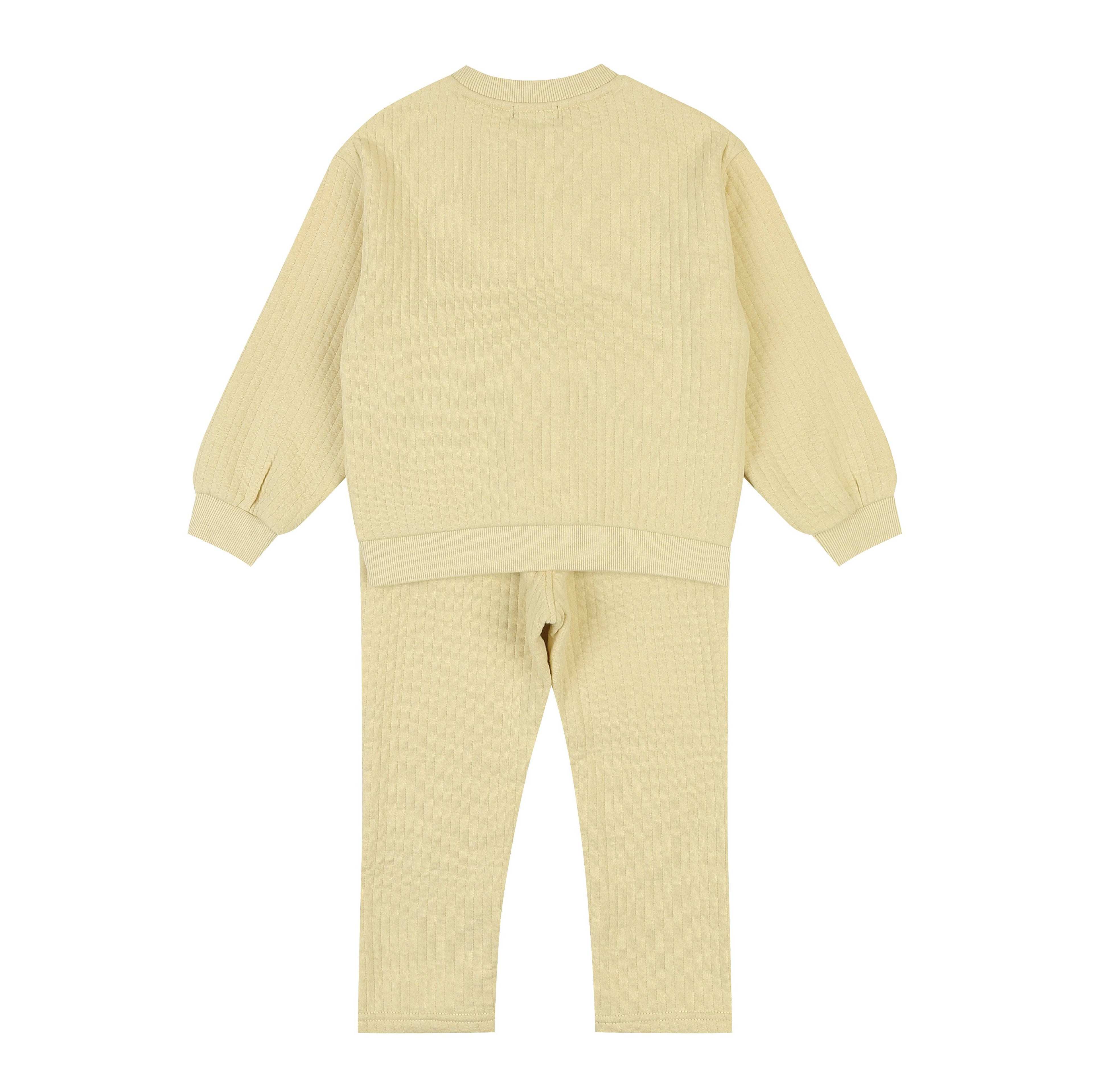 Everly Textured Sweatshirt & Pants Set - ToTo Heros l Premium Children's Clothing