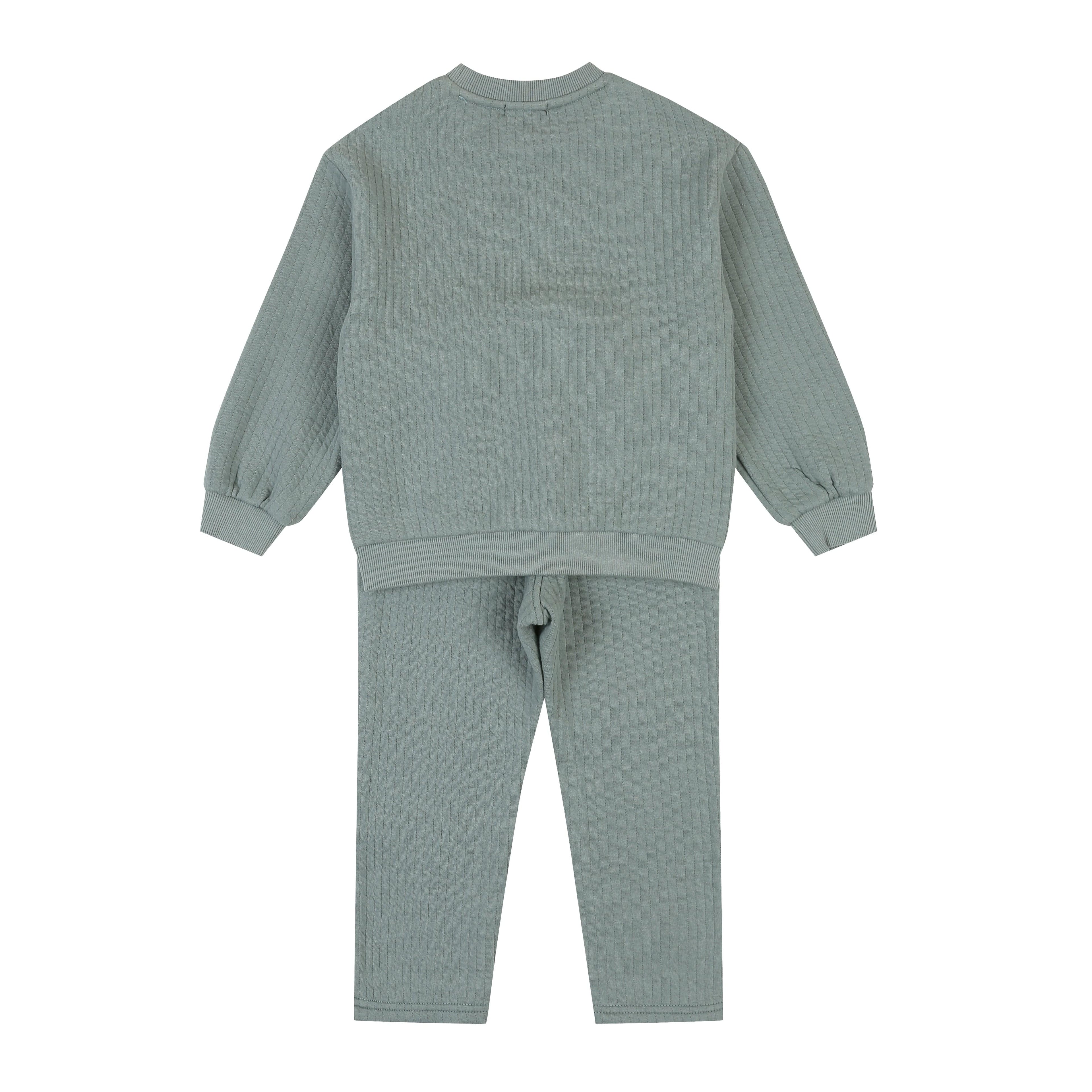 Everly Textured Sweatshirt & Pants Set - ToTo Heros l Premium Children's Clothing