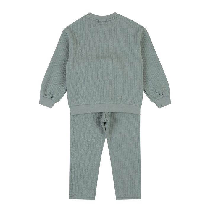 Everly Textured Sweatshirt & Pants Set - ToTo Heros l Premium Children's Clothing