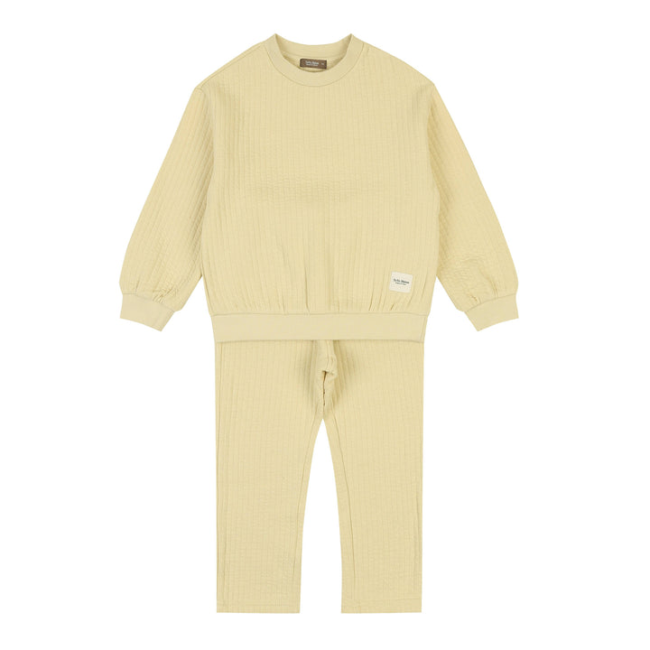 Everly Textured Sweatshirt & Pants Set - ToTo Heros l Premium Children's Clothing