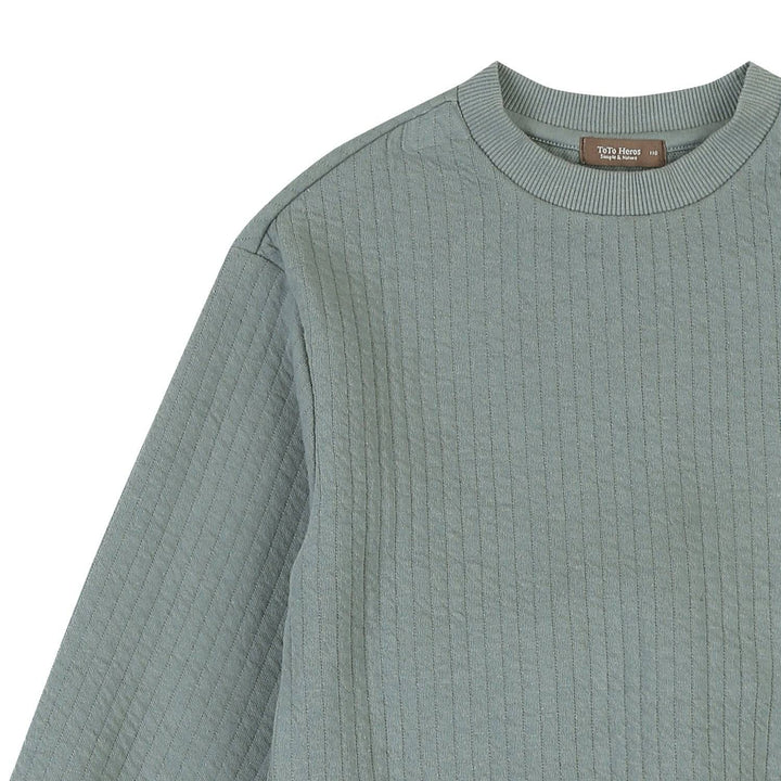 Everly Textured Sweatshirt & Pants Set - ToTo Heros l Premium Children's Clothing