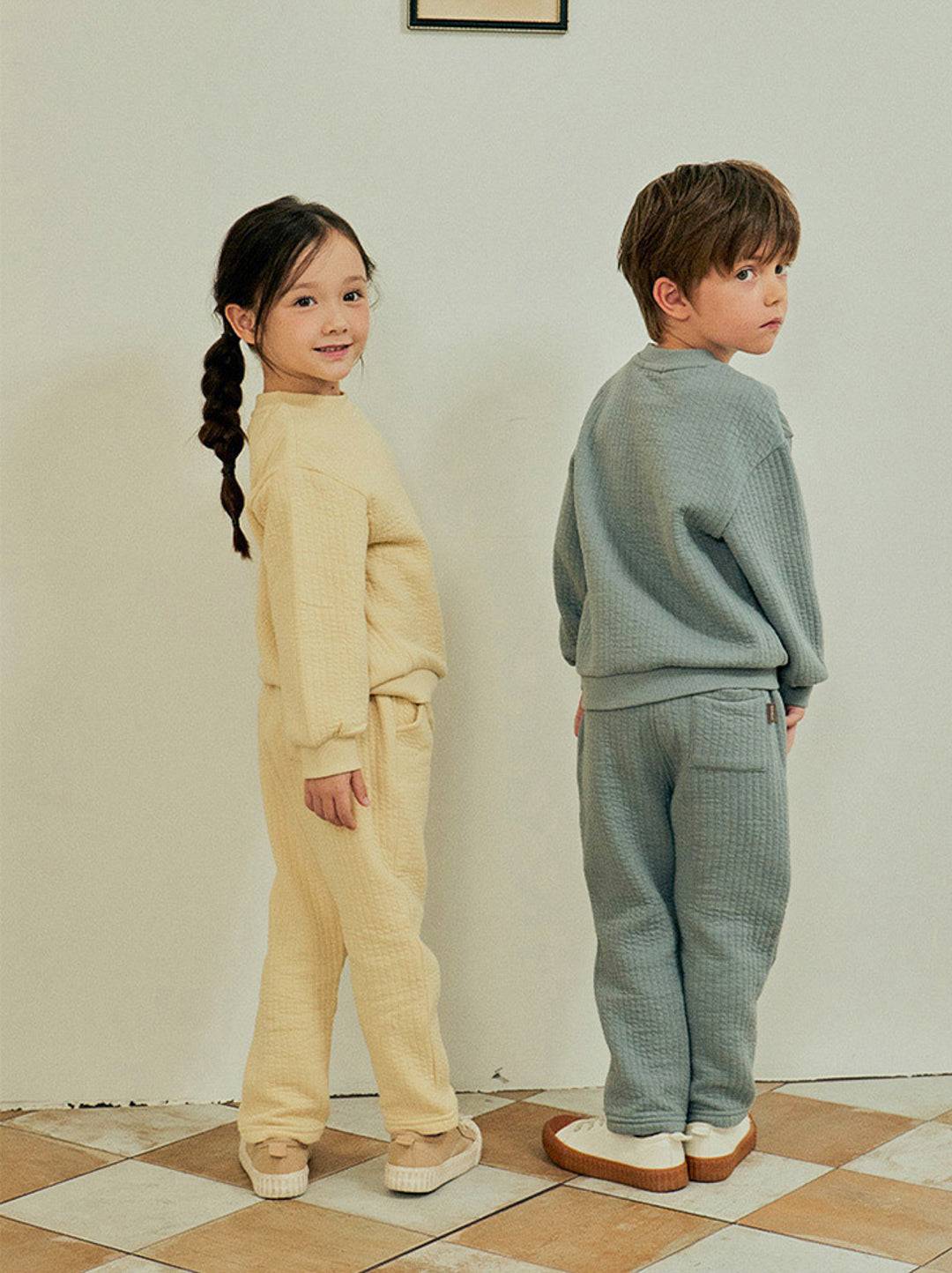 Everly Textured Sweatshirt & Pants Set - ToTo Heros l Premium Children's Clothing