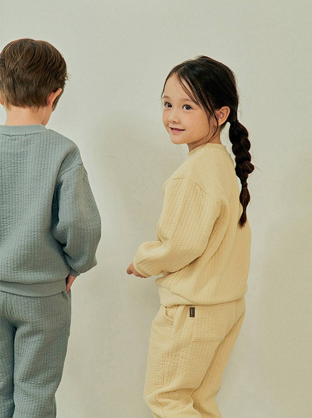 Everly Textured Sweatshirt & Pants Set - ToTo Heros l Premium Children's Clothing